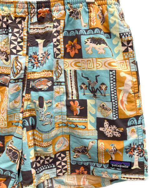 Patagonia（パタゴニア）Patagonia (パタゴニア) BAGGIES SHORTS ブルー×オレンジ サイズ:SIZE Mの古着・服飾アイテム