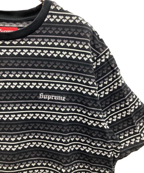 SUPREME（シュプリーム）Supreme (シュプリーム) 半袖カットソー グレー×ブラック サイズ:Lの古着・服飾アイテム