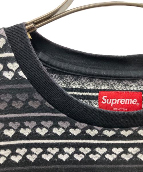 SUPREME（シュプリーム）Supreme (シュプリーム) 半袖カットソー グレー×ブラック サイズ:Lの古着・服飾アイテム