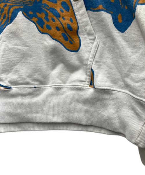 stussy（ステューシー）stussy (ステューシー) パーカー ブルー×ホワイト サイズ:Lの古着・服飾アイテム