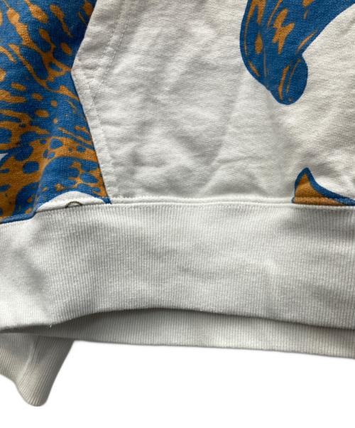 stussy（ステューシー）stussy (ステューシー) パーカー ブルー×ホワイト サイズ:Lの古着・服飾アイテム