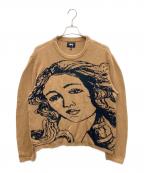 stussyステューシー）の古着「厚手ニット」｜ベージュ