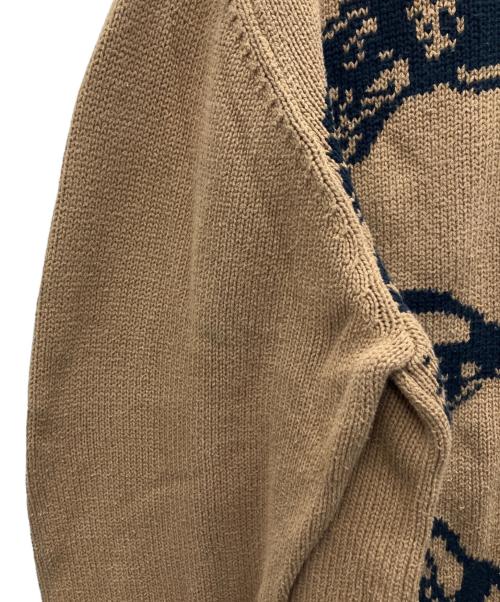 stussy（ステューシー）stussy (ステューシー) 厚手ニット ベージュ サイズ:Lの古着・服飾アイテム