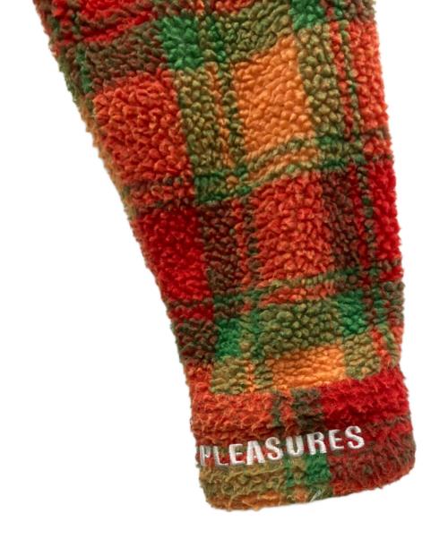 PLEASURES（プレジャーズ）PLEASURES (プレジャーズ) フリースジャケット レッド サイズ:Lの古着・服飾アイテム