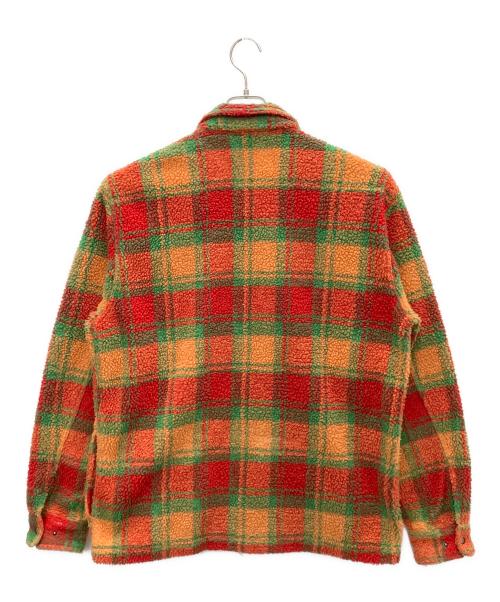 PLEASURES（プレジャーズ）PLEASURES (プレジャーズ) フリースジャケット レッド サイズ:Lの古着・服飾アイテム