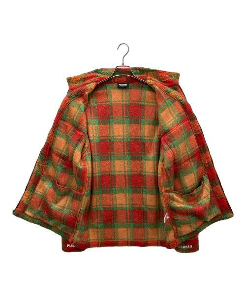 PLEASURES（プレジャーズ）PLEASURES (プレジャーズ) フリースジャケット レッド サイズ:Lの古着・服飾アイテム
