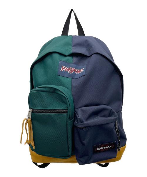 JANSPORT（ジャンスポーツ）JANSPORT (ジャンスポーツ) BEAMS (ビームス) EASTPAK (イーストパック) リュック ネイビー×グリーン サイズ:-の古着・服飾アイテム