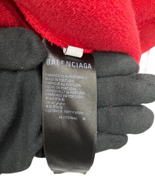 BALENCIAGA（バレンシアガ）BALENCIAGA (バレンシアガ) グラフィックペイントスケータージップアップパーカー レッド サイズ:Mの古着・服飾アイテム