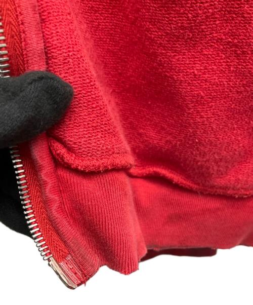 BALENCIAGA（バレンシアガ）BALENCIAGA (バレンシアガ) グラフィックペイントスケータージップアップパーカー レッド サイズ:Mの古着・服飾アイテム