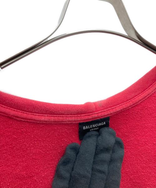 BALENCIAGA（バレンシアガ）BALENCIAGA (バレンシアガ) グラフィックペイントスケータージップアップパーカー レッド サイズ:Mの古着・服飾アイテム
