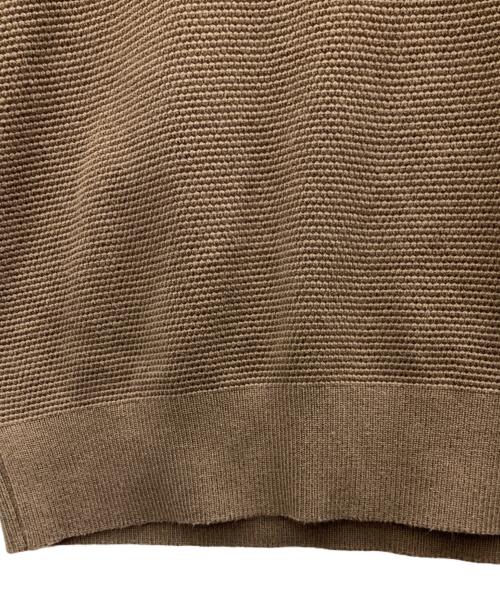 UNITED ARROWS（ユナイテッドアローズ）UNITED ARROWS (ユナイテッドアローズ) ニットポロシャツ ブラウン サイズ:XLの古着・服飾アイテム