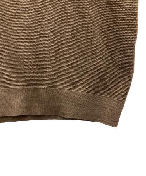 UNITED ARROWS（ユナイテッドアローズ）UNITED ARROWS (ユナイテッドアローズ) ニットポロシャツ ブラウン サイズ:XLの古着・服飾アイテム
