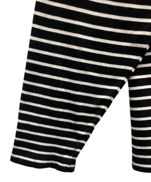 MANOF（マノフ）MANOF (マノフ) 長袖カットソー ホワイト×ブラック サイズ:SIZE Freeの古着・服飾アイテム