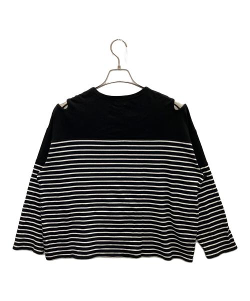 MANOF（マノフ）MANOF (マノフ) 長袖カットソー ホワイト×ブラック サイズ:SIZE Freeの古着・服飾アイテム