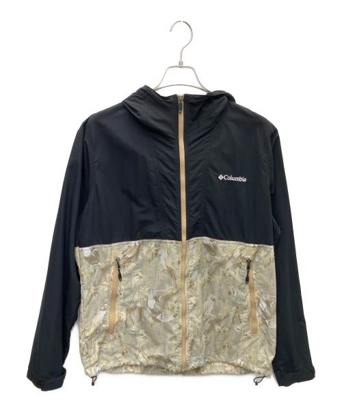 Columbia（コロンビア）Columbia (コロンビア) ナイロンジャケット ブラック×ベージュ サイズ:Lの古着・服飾アイテム