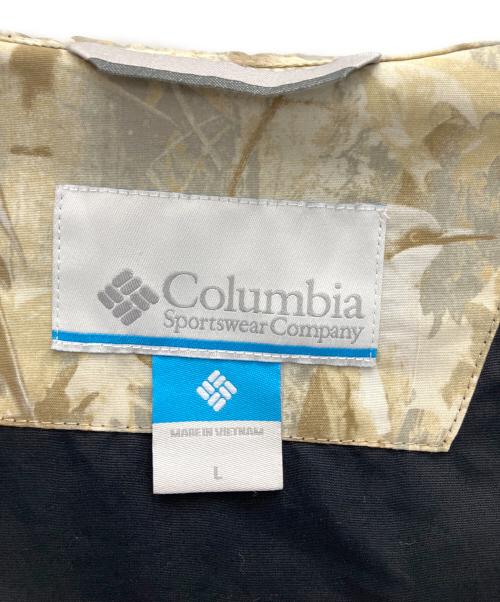 Columbia（コロンビア）Columbia (コロンビア) ナイロンジャケット ブラック×ベージュ サイズ:Lの古着・服飾アイテム