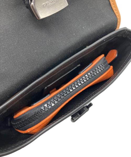 COACH（コーチ）COACH (コーチ) ライダー ダブル ベルト バッグ ネイビー×ブラック サイズ:-の古着・服飾アイテム