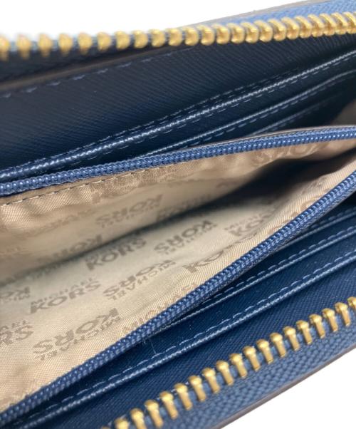 MICHAEL KORS（マイケルコース）MICHAEL KORS (マイケルコース) ラウンドファスナー財布 ネイビー サイズ:‐の古着・服飾アイテム