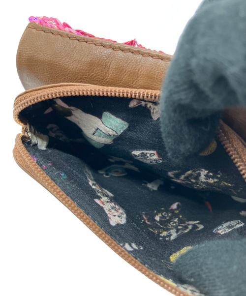 tamaoworld（タマオワールド）tamaoworld (タマオワールド) 2つ折り財布 ブラウン×ピンク サイズ:‐の古着・服飾アイテム