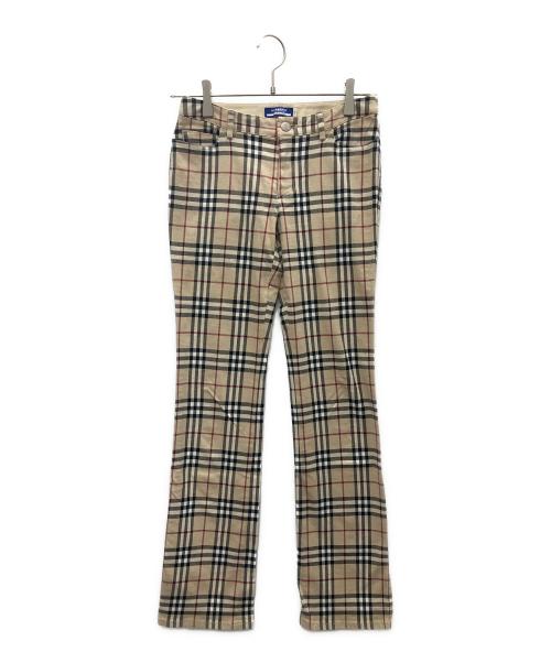 BURBERRY BLUE LABEL（バーバリー ブルー レーベル）BURBERRY BLUE LABEL (バーバリー ブルー レーベル) テーパードパンツ ベージュ サイズ:SIZE 36の古着・服飾アイテム