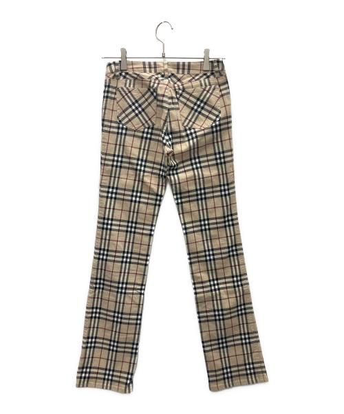 BURBERRY BLUE LABEL（バーバリー ブルー レーベル）BURBERRY BLUE LABEL (バーバリー ブルー レーベル) テーパードパンツ ベージュ サイズ:SIZE 36の古着・服飾アイテム