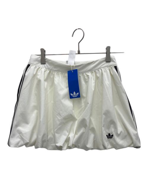 adidas Originals（アディダスオリジナル）adidas Originals (アディダスオリジナル) バルーンスカート ホワイト サイズ:M 未使用品の古着・服飾アイテム