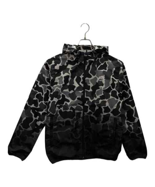 adidas（アディダス）adidas (アディダス) ナイロンジャケット ブラック×グレー サイズ:Lの古着・服飾アイテム
