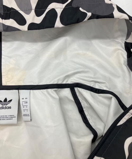 adidas（アディダス）adidas (アディダス) ナイロンジャケット ブラック×グレー サイズ:Lの古着・服飾アイテム