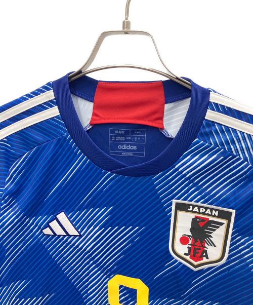 adidas（アディダス）adidas (アディダス) ゲームシャツ ブルー サイズ:Lの古着・服飾アイテム