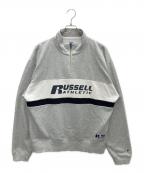 RUSSELL ATHLETICラッセルアスレチック）の古着「ハーフジップスウェット」｜グレー