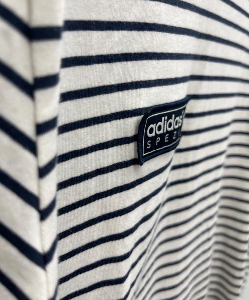 adidas Originals（アディダスオリジナル）adidas Originals (アディダスオリジナル) 半袖カットソー ホワイト×ネイビー サイズ:Lの古着・服飾アイテム