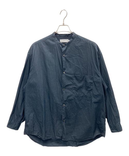 Graphpaper（グラフペーパー）Graphpaper (グラフペーパー) BroadL/S Oversized Band Collar Shirt ネイビー サイズ:SIZE Freeの古着・服飾アイテム