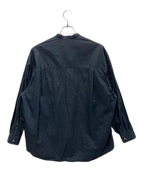Graphpaper（グラフペーパー）Graphpaper (グラフペーパー) BroadL/S Oversized Band Collar Shirt ネイビー サイズ:SIZE Freeの古着・服飾アイテム