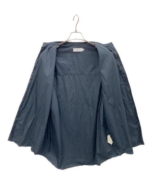 Graphpaper（グラフペーパー）Graphpaper (グラフペーパー) BroadL/S Oversized Band Collar Shirt ネイビー サイズ:SIZE Freeの古着・服飾アイテム