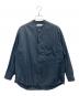 Graphpaper（グラフペーパー）の古着「BroadL/S Oversized Band Collar Shirt」｜ネイビー