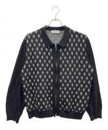 TTT MSW（ティー）の古着「Diamond Knit Polo」｜ブラック