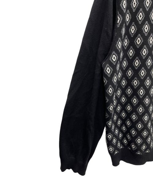 TTT MSW（ティー）TTT MSW (ティー) Diamond Knit Polo ブラック サイズ:Mの古着・服飾アイテム