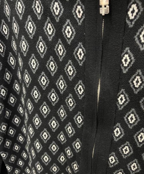 TTT MSW（ティー）TTT MSW (ティー) Diamond Knit Polo ブラック サイズ:Mの古着・服飾アイテム