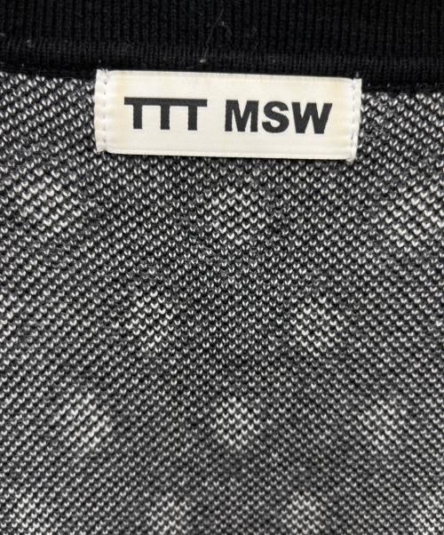 TTT MSW（ティー）TTT MSW (ティー) Diamond Knit Polo ブラック サイズ:Mの古着・服飾アイテム