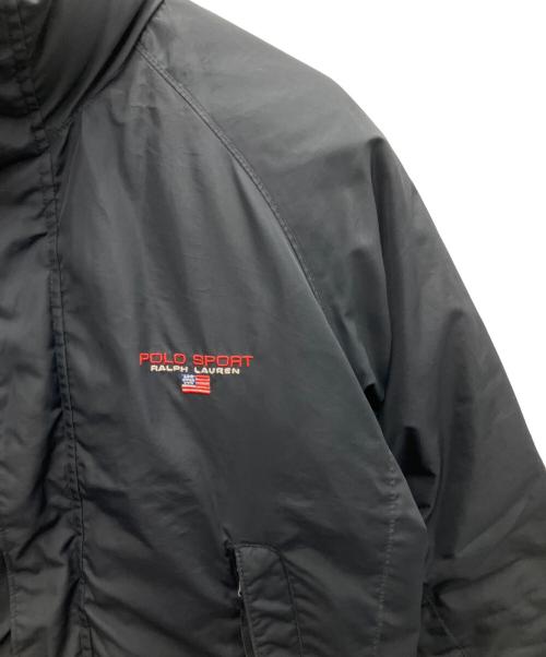POLO SPORT（ポロスポーツ）POLO SPORT (ポロスポーツ) ダウンジャケット ブラック×グリーン サイズ:Sの古着・服飾アイテム