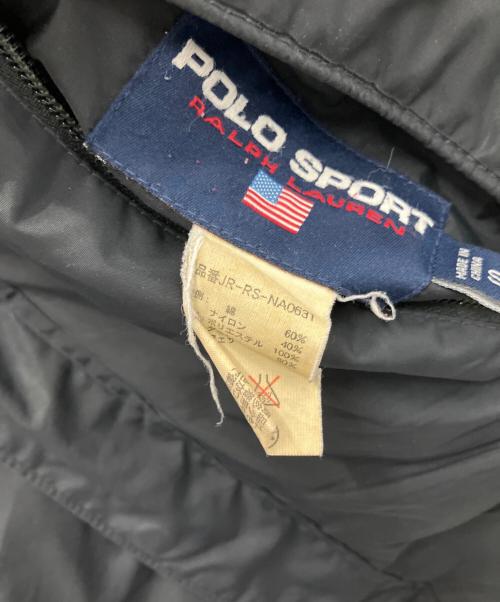 POLO SPORT（ポロスポーツ）POLO SPORT (ポロスポーツ) ダウンジャケット ブラック×グリーン サイズ:Sの古着・服飾アイテム