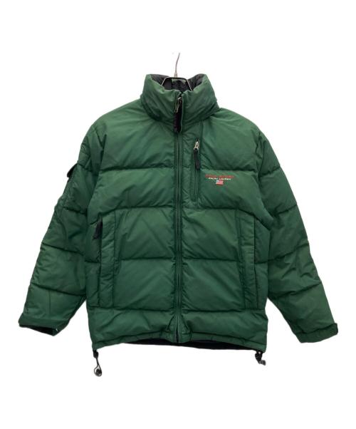 POLO SPORT（ポロスポーツ）POLO SPORT (ポロスポーツ) ダウンジャケット ブラック×グリーン サイズ:Sの古着・服飾アイテム