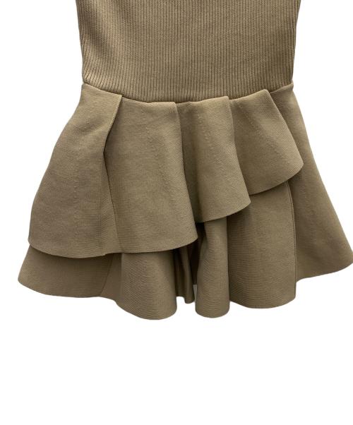 polaura（ポロ―ラ）polaura (ポロ―ラ) ノースリーブカットソー ベージュ サイズ:Freeの古着・服飾アイテム