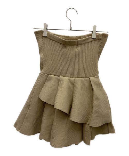polaura（ポロ―ラ）polaura (ポロ―ラ) ノースリーブカットソー ベージュ サイズ:Freeの古着・服飾アイテム