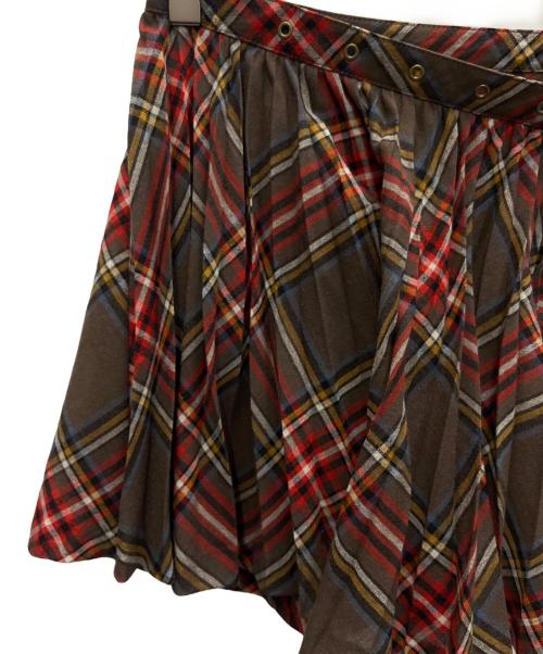 BURBERRY BLUE LABEL（バーバリー ブルー レーベル）BURBERRY BLUE LABEL (バーバリー ブルー レーベル) ミニスカート ブラウン サイズ:38の古着・服飾アイテム