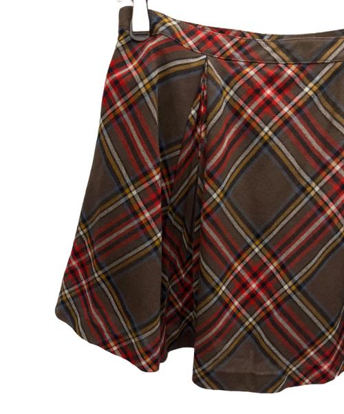 BURBERRY BLUE LABEL（バーバリー ブルー レーベル）BURBERRY BLUE LABEL (バーバリー ブルー レーベル) ミニスカート ブラウン サイズ:38の古着・服飾アイテム
