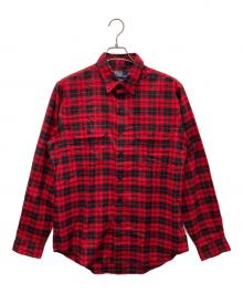 POLO RALPH LAUREN（ポロ・ラルフローレン）の古着「長袖シャツ」｜レッド×ブラック