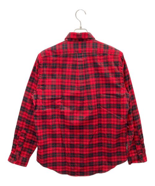 POLO RALPH LAUREN（ポロ・ラルフローレン）POLO RALPH LAUREN (ポロ・ラルフローレン) 長袖シャツ レッド×ブラック サイズ:Mの古着・服飾アイテム