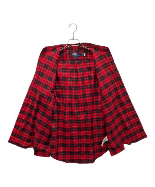 POLO RALPH LAUREN（ポロ・ラルフローレン）POLO RALPH LAUREN (ポロ・ラルフローレン) 長袖シャツ レッド×ブラック サイズ:Mの古着・服飾アイテム