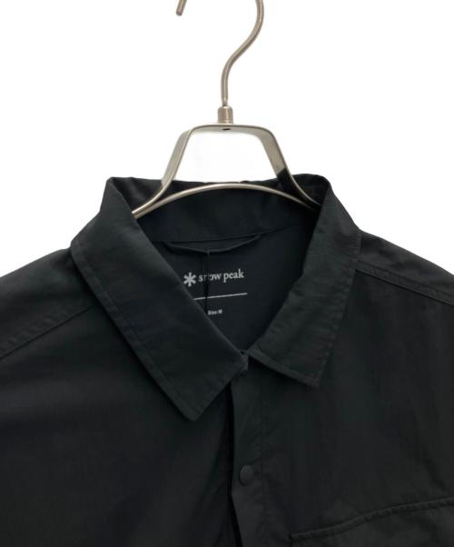 Snow peak（スノーピーク）Snow peak (スノーピーク) 長袖シャツ ブラック サイズ:M 未使用品の古着・服飾アイテム